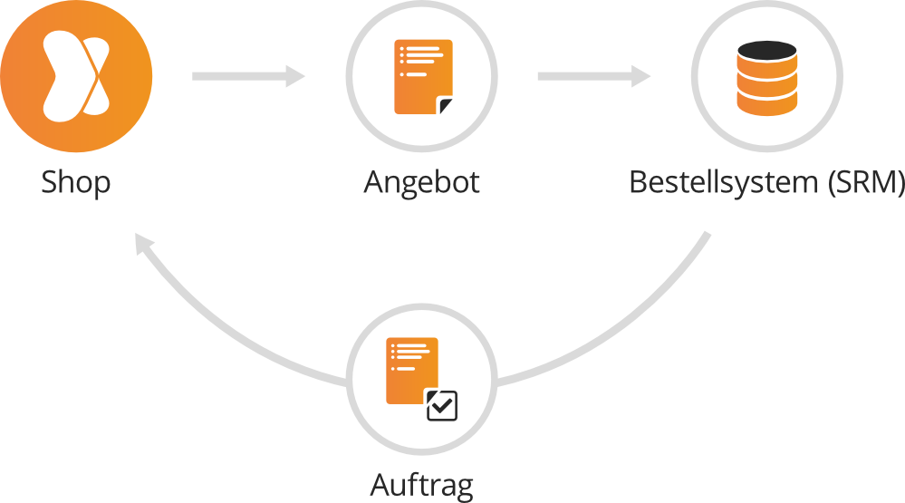 Schematische Drstellung der ERP-Anbindung